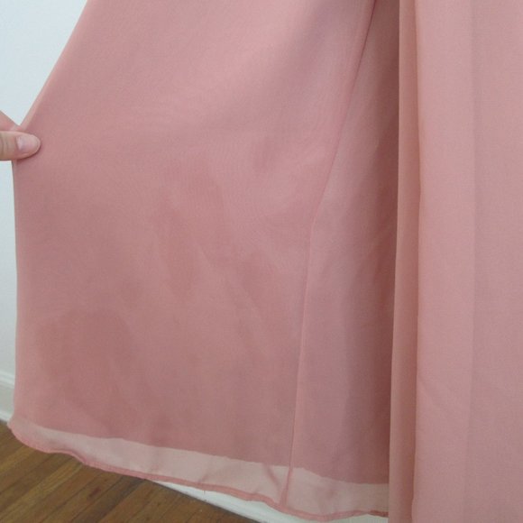 Azazie Bridesmaid Dress Pink Size A14 - Picture 5 of 5